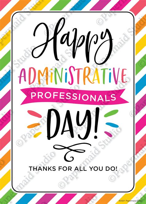 free printable administrative professionals day cards|administrative professionals day cards print.